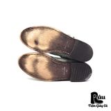  |SIZE 42| ARGIS 12112 DOUBLE SIDE-ZIP SUEDE DRAPE BOOT Z42-6782 
