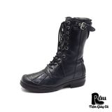  |SIZE 38.5| UGG BLACK REESE MOTOR BOOT Z38.5-6795 
