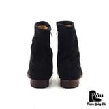 |SIZE 43.5| MARCHERCHER MC060021 SUEDE WAXED SIDE-ZIP DRAPE BOOT Z43.5-6797 