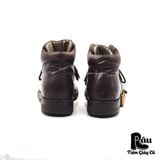  |SIZE 44| CORVARI DARK BROWN ANKLE LACE-UP BOOT Z44-6800 