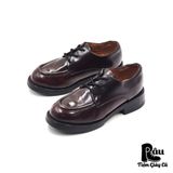  |SIZE 37| NANA INDUSTRIAL STRENGTH VINTAGE 90S MCKP020 BURGUNDY MOC TOE DERBY SHOES Z37-6808 