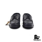  |SIZE 38| POLLINI CROCO TEXTURED BOAT SHOES AR38-6813 