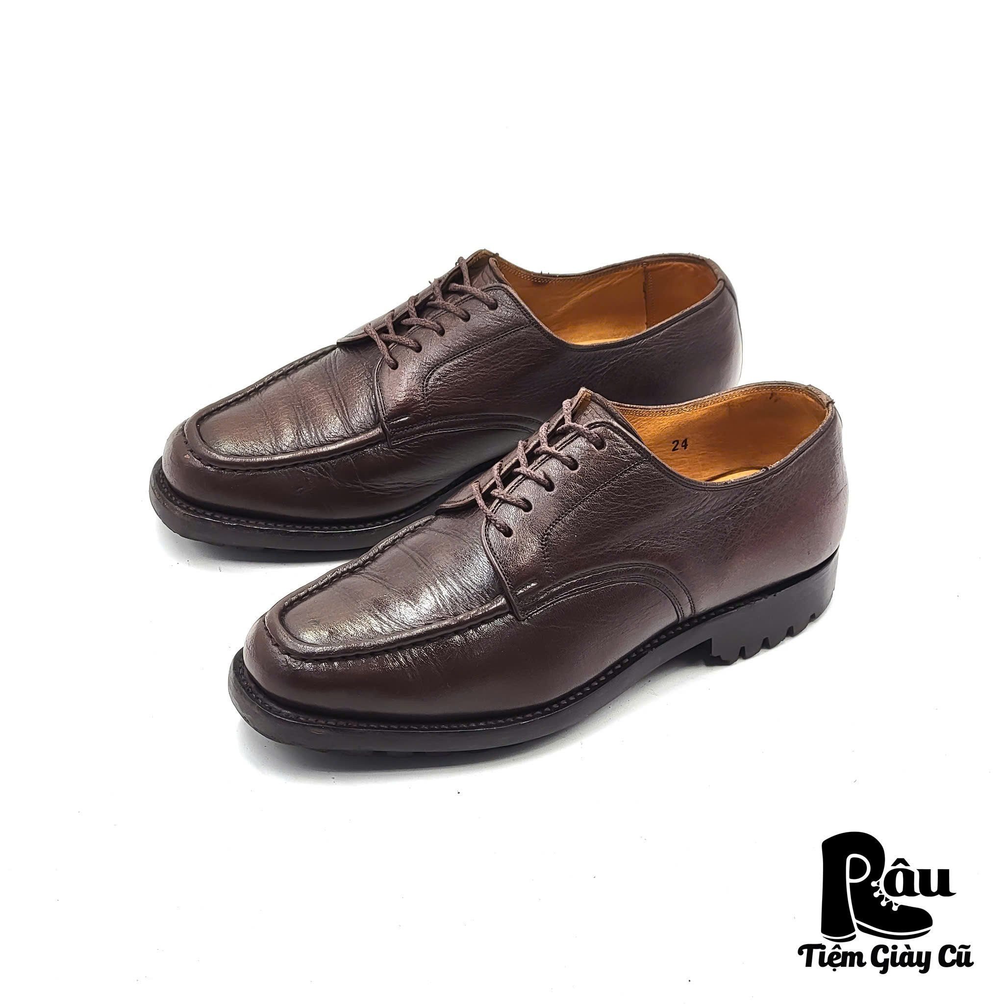  |SIZE 38| SCOTCH GRAIN 1340 DEERSKIN MOCCASIN DERBY SHOES AR38-6818 