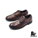  |SIZE 41| BRIGHT FEATHER BROWN DERBY SHOES AR41-6824 