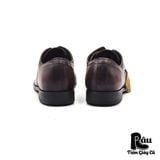  |SIZE 41| BRIGHT FEATHER BROWN DERBY SHOES AR41-6824 