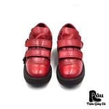  |SIZE 39| GEORGE COX X TWINS ACOUSTIC VINTAGE 12099 RED STRAPS CREEPER BOOT Z39-6843 