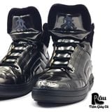  |SIZE 40| JEAN BAPTISTE RAUTUREAU HIGH-TOP BLACK PATENT LEATHER SNEAKER Z40-6849 
