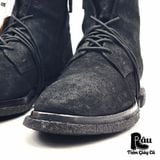  |SIZE 41| DIRK BIKKEMBERGS BKO 818 BLACK DISTRESSED SUEDE ANKLE BOOT Z41-6848 
