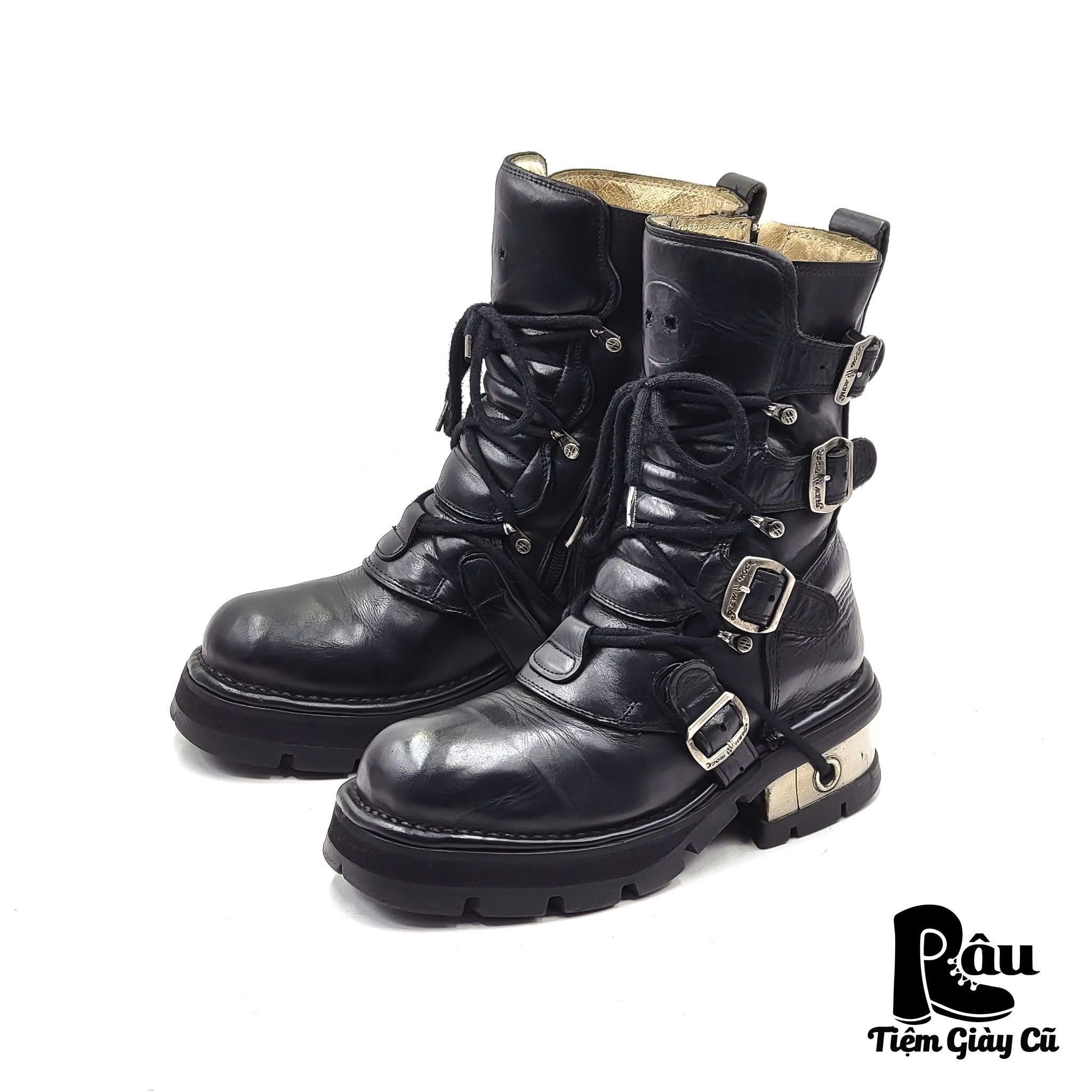  |SIZE 40| NEW ROCK M-373MT-C1 METALLIC BOOT Z40-6872 