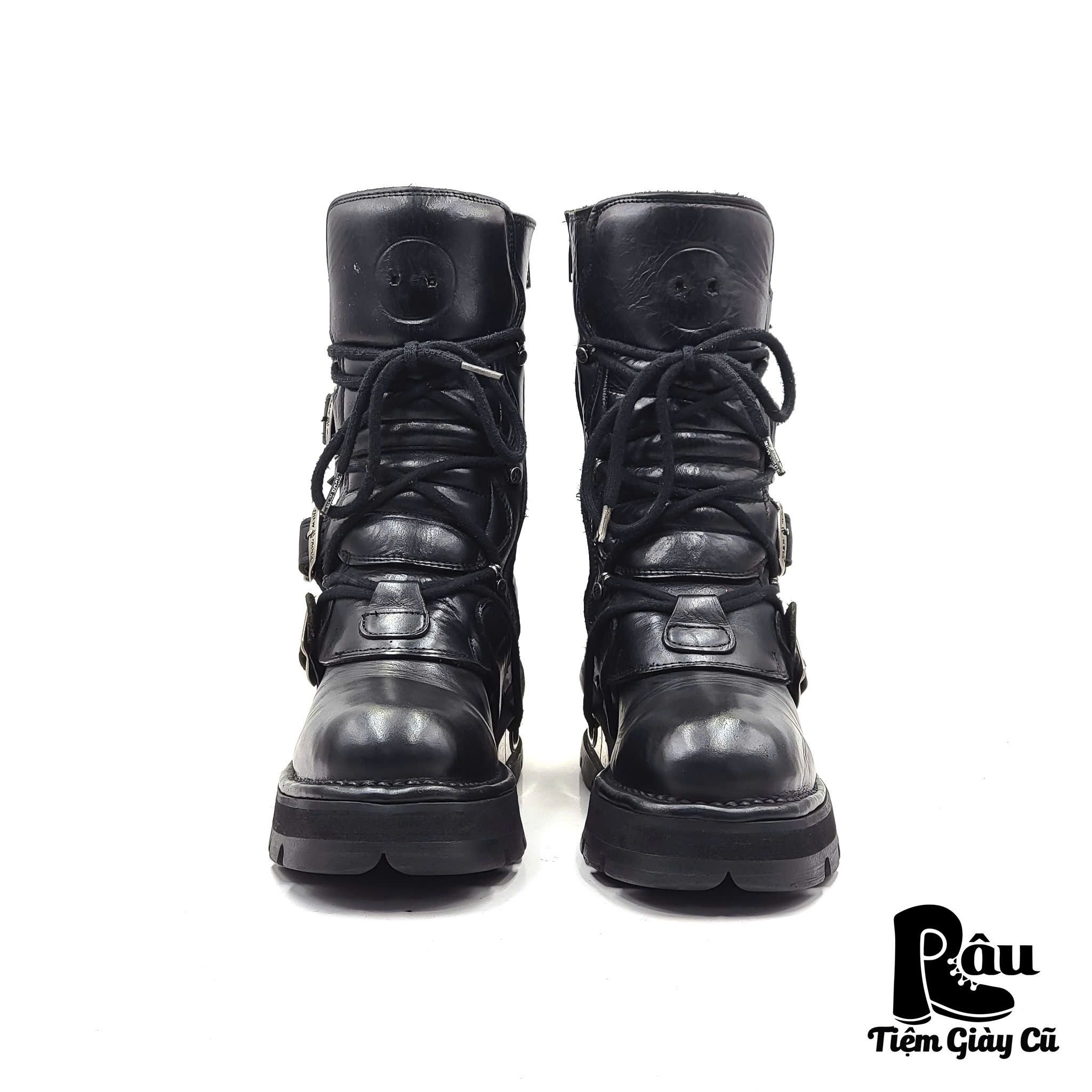  |SIZE 40| NEW ROCK M-373MT-C1 METALLIC BOOT Z40-6872 