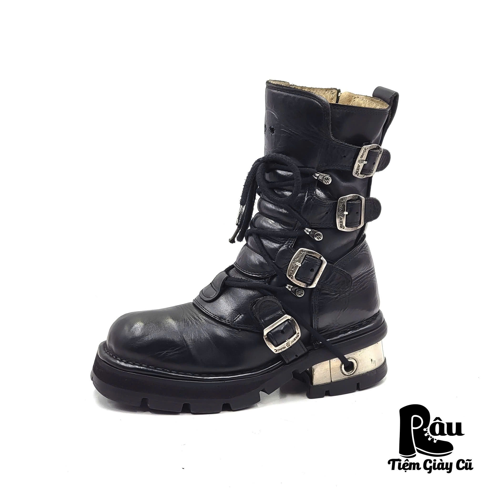  |SIZE 40| NEW ROCK M-373MT-C1 METALLIC BOOT Z40-6872 