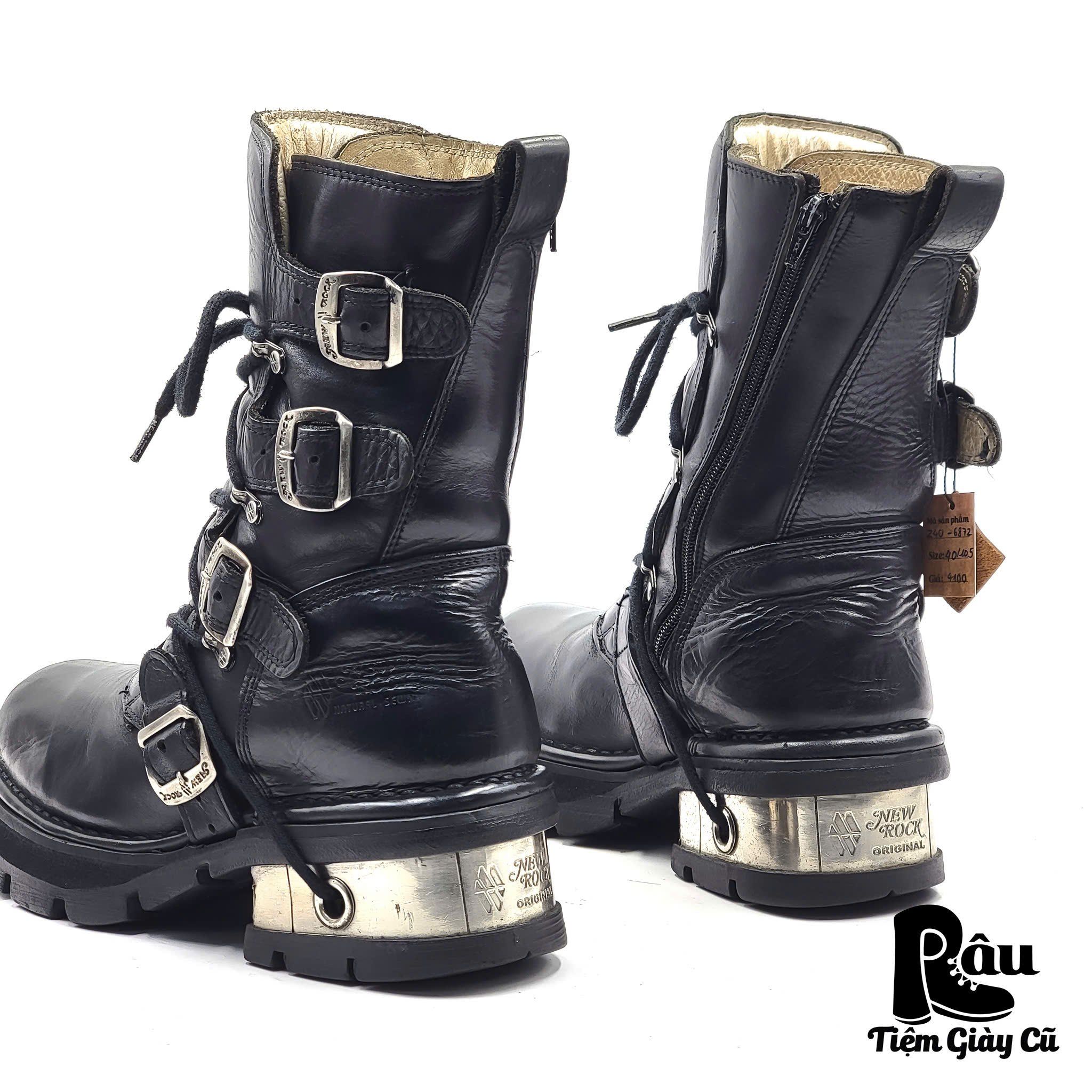  |SIZE 40| NEW ROCK M-373MT-C1 METALLIC BOOT Z40-6872 