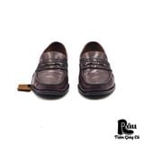 |SIZE 39| PONTE VECCHIO FIRENZE VINTAGE ITALIAN BURGUNDY BIT LOAFER AR39-6821 