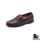  |SIZE 39| PONTE VECCHIO FIRENZE VINTAGE ITALIAN BURGUNDY BIT LOAFER AR39-6821 