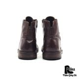  |SIZE 44| BRITISH PASSPORT STRAIGHT CAP DERBY ANKLE BOOTS Z44-6880 
