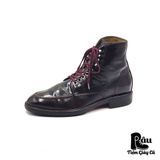  |SIZE 38.5| JOENSHOE HANDMADE MARCATO VINTAGE WINE SPLIT TOE BOOT Z38.5-6881 