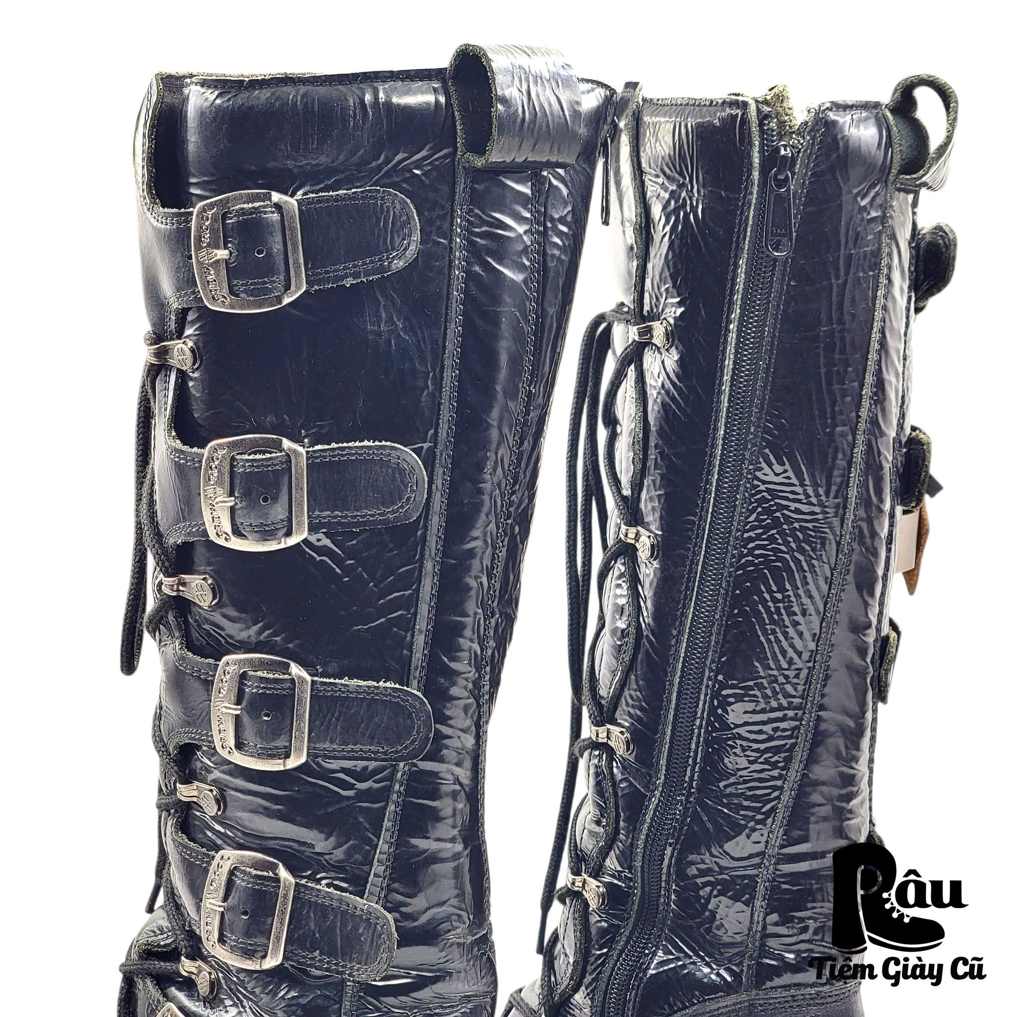 |SIZE 41| NEW ROCK M-314 METALLIC REACTOR HIGH BOOT Z41-6936 