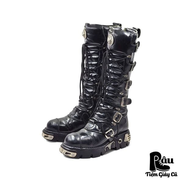  |SIZE 41| NEW ROCK M-314 METALLIC REACTOR HIGH BOOT Z41-6936 