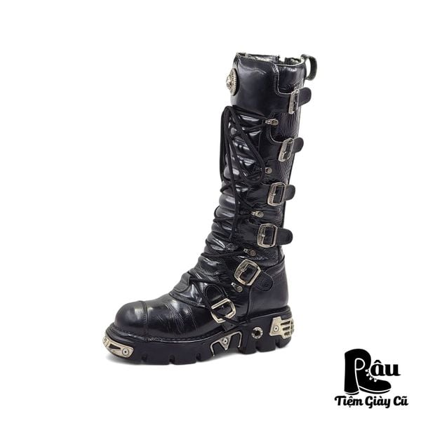  |SIZE 41| NEW ROCK M-314 METALLIC REACTOR HIGH BOOT Z41-6936 