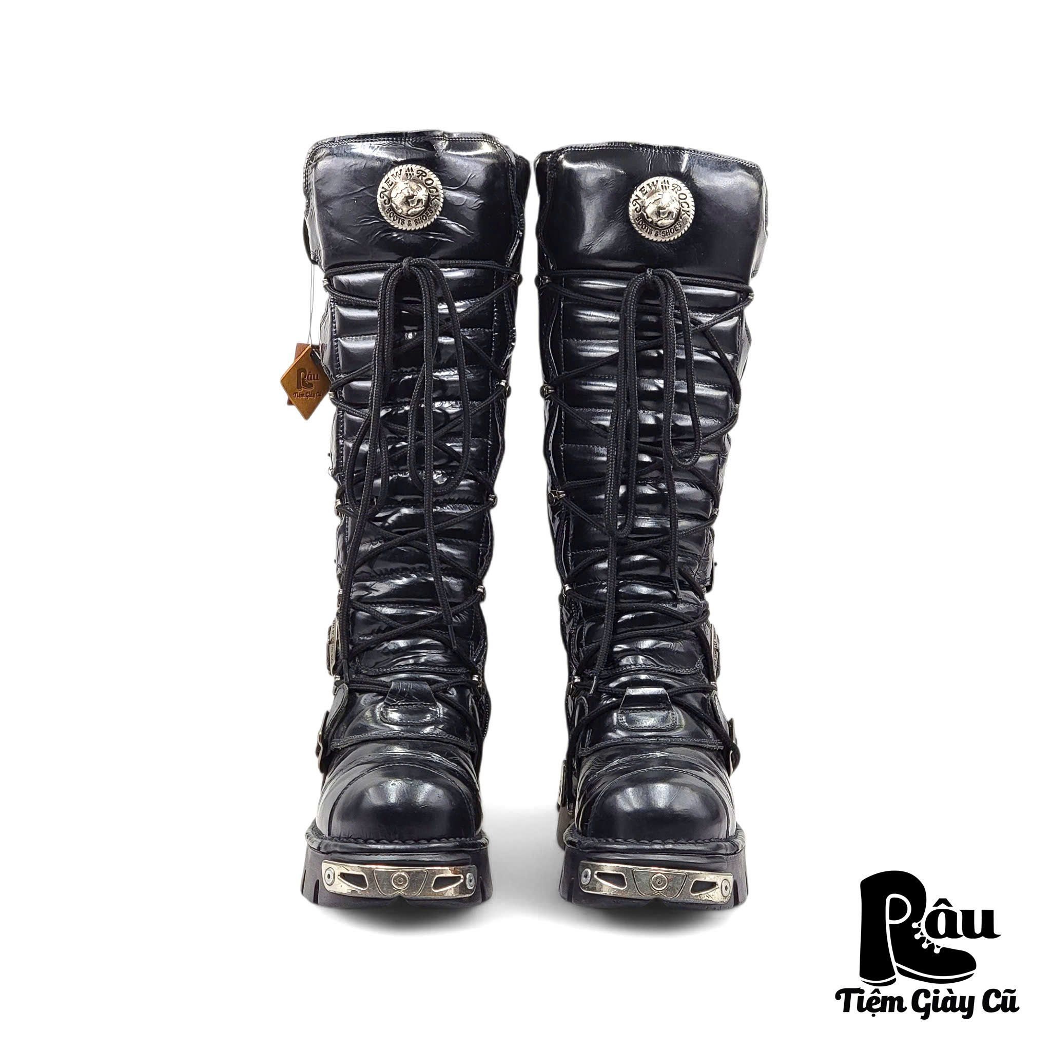  |SIZE 41| NEW ROCK M-314 METALLIC REACTOR HIGH BOOT Z41-6936 