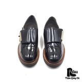  |SIZE 42| PORTS 1961 RUNWAY FALL 2014 MENSWEAR BLACK TAB CLOSURE LACE UP BOOT Z42-6938 