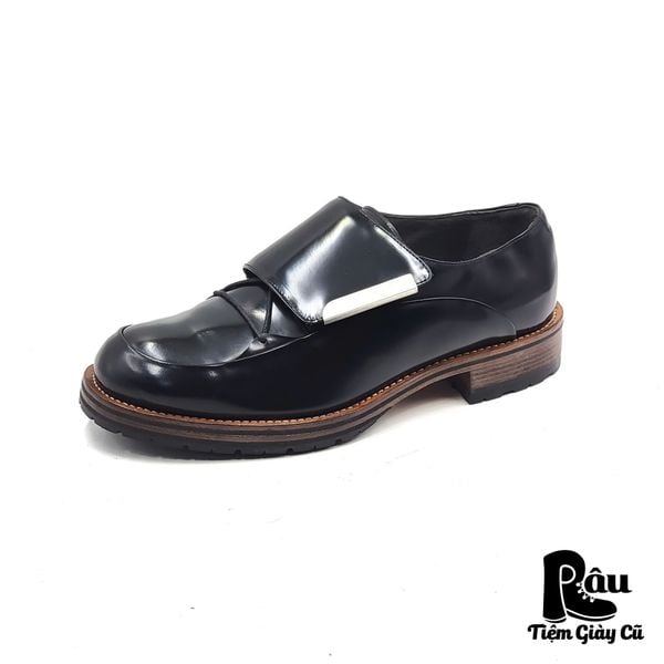  |SIZE 42| PORTS 1961 RUNWAY FALL 2014 MENSWEAR BLACK TAB CLOSURE LACE UP BOOT Z42-6938 