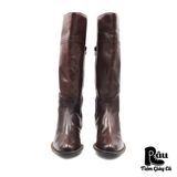  |SIZE 36| SANTE BORELLA VINTAGE BROWN MID-CALF BOOT Z36-6680 