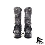  |SIZE 37| NEW ROCK LIZARD PATTERN LADIES HIGH HEELS BOOT Z37-6937 
