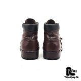  |SIZE 37.5| MOMA BROWN LACE-TO-TOE ANKLE BOOT Z37.5-6877 