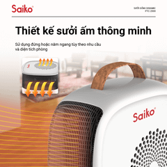 Máy Sưởi Mini Saiko PTC-2000 (2000W)