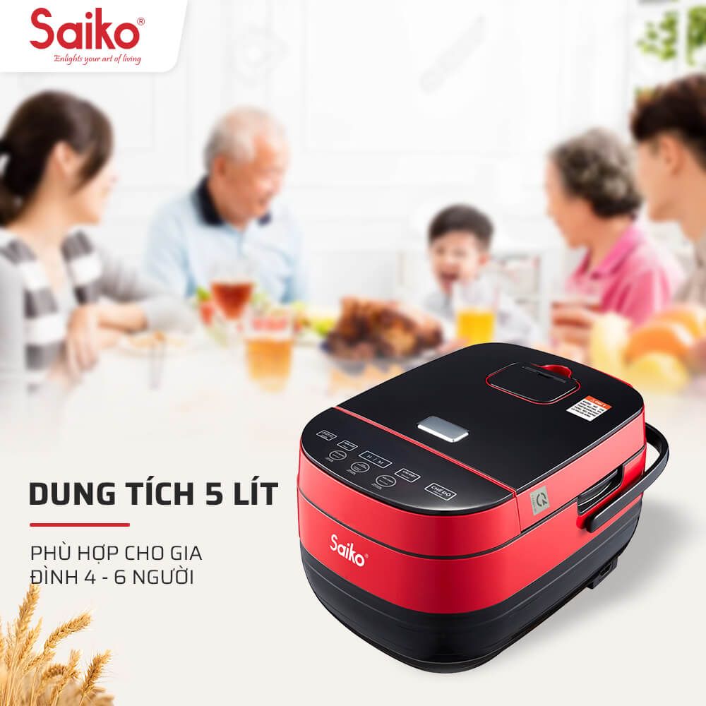 Nồi Cơm Điện Cao Tần Saiko 5L IH-5500T
