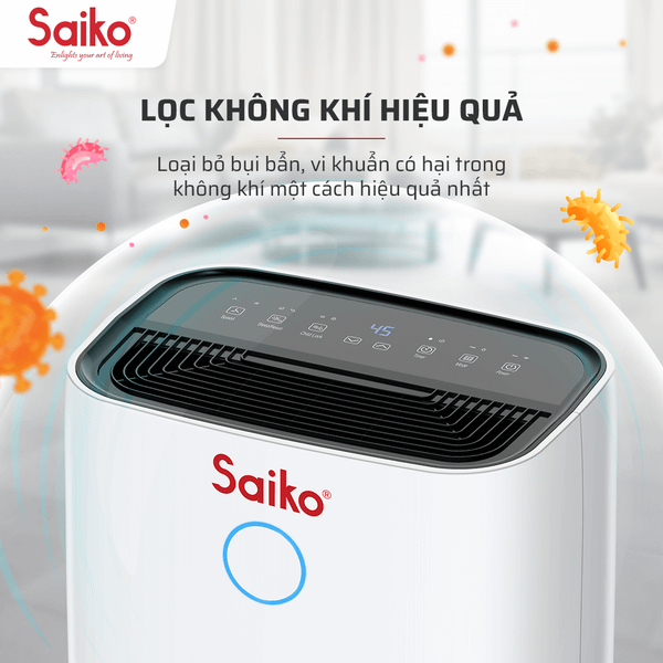 Máy Hút Ẩm Không Khí Điện Tử Saiko HDF-16 (16 Lít)