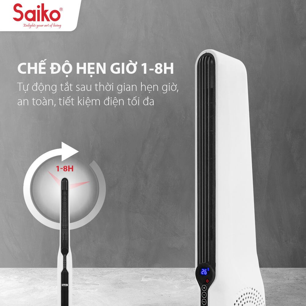 Quạt Sưởi Gốm 2000W Saiko CH-2000R