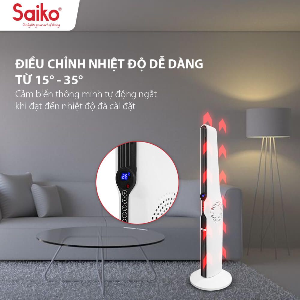 Quạt Sưởi Gốm 2000W Saiko CH-2000R