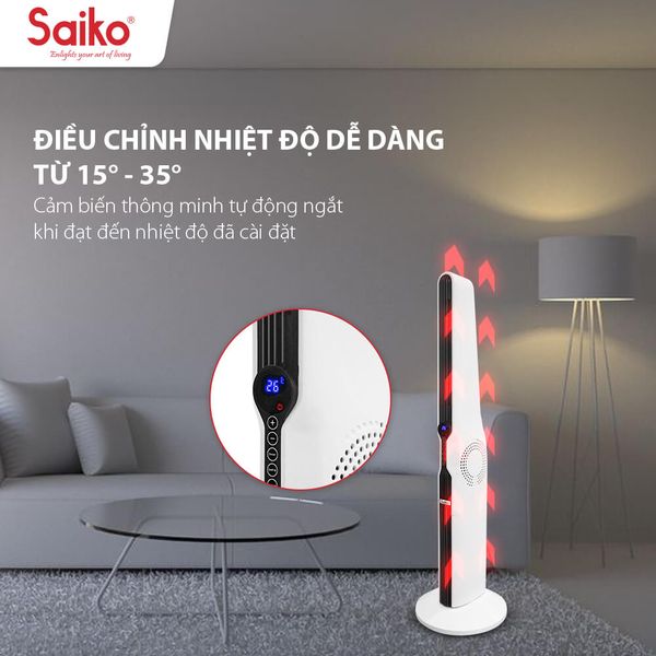 Quạt sưởi gốm Saiko CH-2000R (2000W)