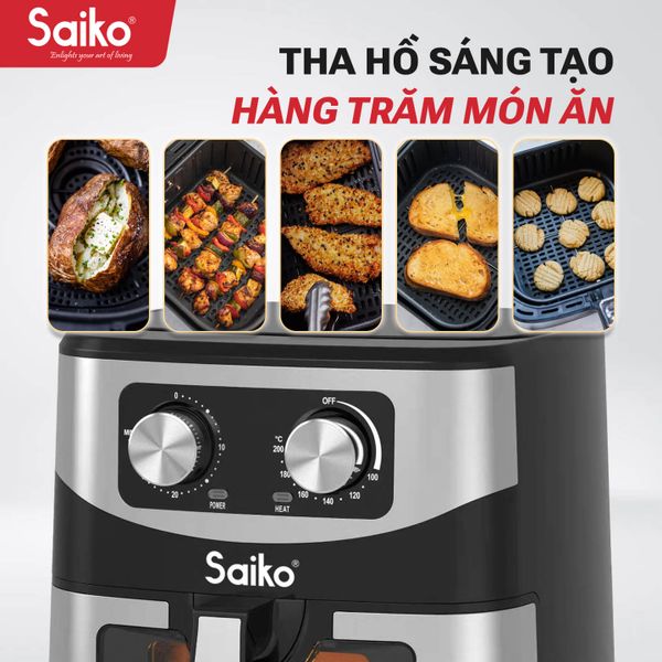 Nồi chiên không dầu 11L Saiko FRY-P11