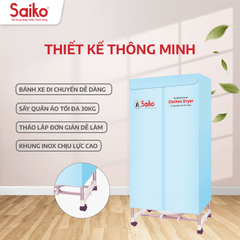 Tủ Sấy Quần Áo Đa Năng Saiko CD-1800 1800W