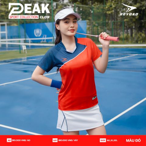  ÁO NỮ CẦU LÔNG BEYONO PEAK CL09 - ĐỎ 