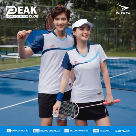  ÁO NAM CẦU LÔNG BEYONO PEAK CL08 - TRẮNG 