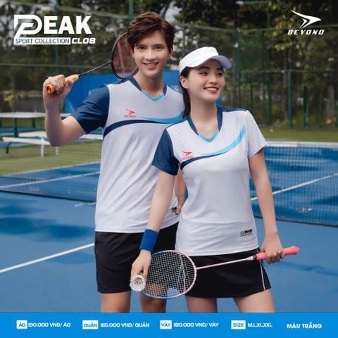  ÁO NỮ CẦU LÔNG BEYONO PEAK CL08 - TRẮNG 