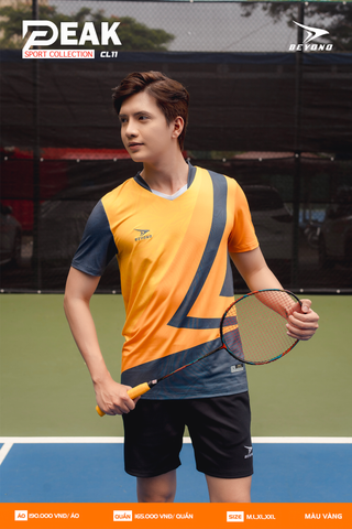  ÁO NAM CẦU LÔNG BEYONO PEAK CL11 - VÀNG 