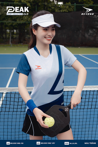  ÁO NỮ CẦU LÔNG BEYONO PEAK CL11 - TRẮNG 