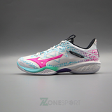  GIÀY MIZUNO WAVE CLAW NEO 2 - TRẮNG HỒNG XANH 