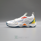  GIÀY MIZUNO WAVE MOMENTUM 3 - TRẮNG CAM XANH 