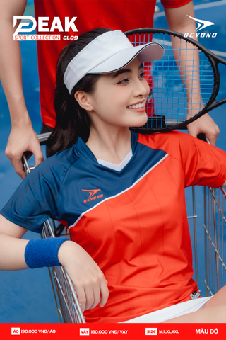  ÁO NỮ CẦU LÔNG BEYONO PEAK CL09 - ĐỎ 