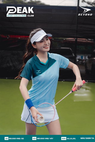  ÁO NỮ CẦU LÔNG BEYONO PEAK CL09 - XANH YA 