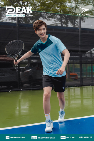  ÁO NAM CẦU LÔNG BEYONO PEAK CL09 - XANH YA 