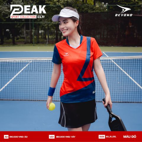  ÁO NỮ CẦU LÔNG BEYONO PEAK CL11 - ĐỎ 