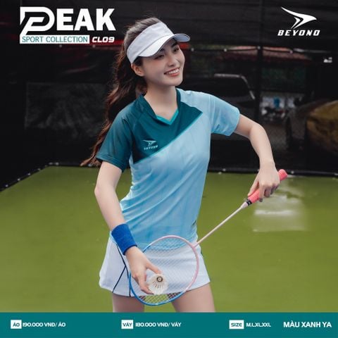  ÁO NỮ CẦU LÔNG BEYONO PEAK CL09 - XANH YA 