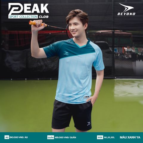  ÁO NAM CẦU LÔNG BEYONO PEAK CL09 - XANH YA 